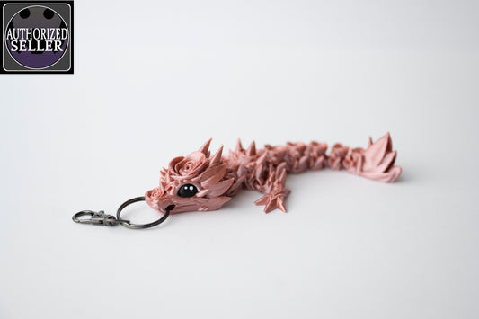 Rose Dragon Keychain